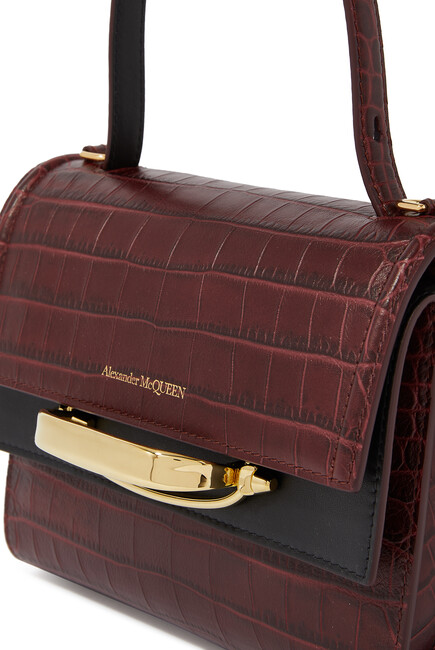 The Story Croc-Embossed Leather Bag